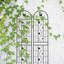 Ensemble de 2 treillis de jardin en métal 86,7 "x 19,7" antirouille pour plantes grimpantes