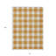 Tapis intérieur lavable à carreaux orange 8 pi x 10 pi