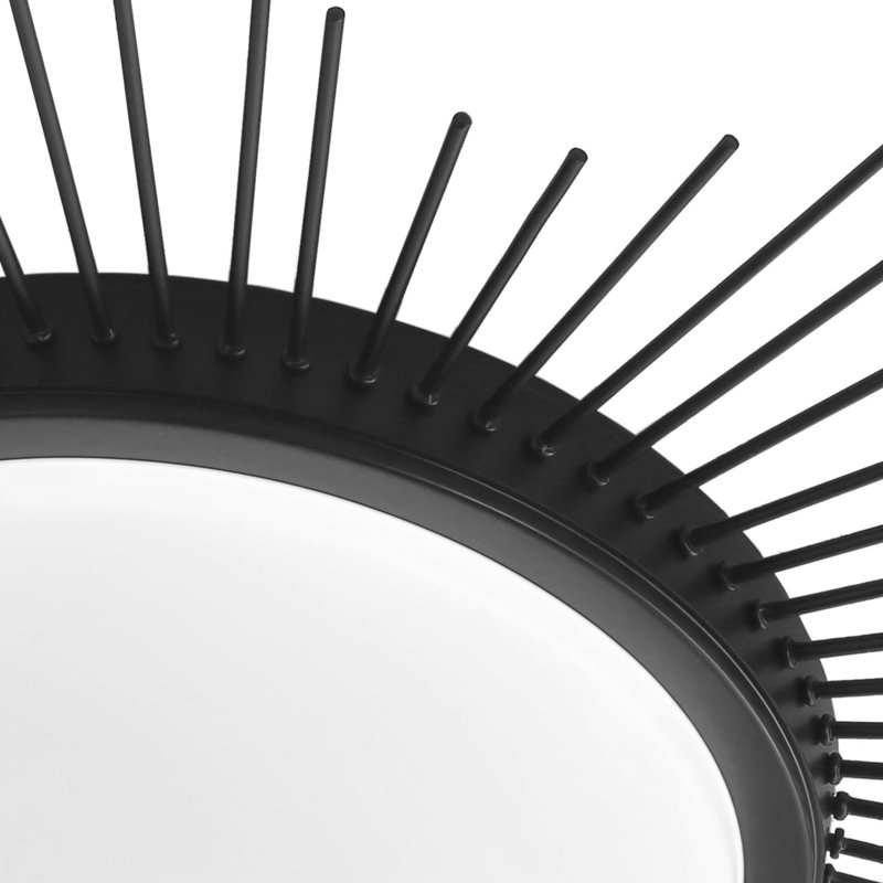 Anacleto 3000K/3500K/4000K/5000K/6000K LED Flush Mount light, Black