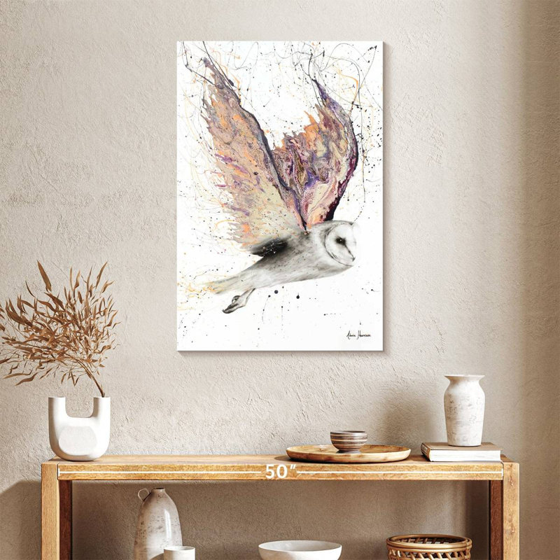 Brampt Heart Winged Owl, 36" H x 24" W
