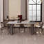 Sintered Stone Stainless Steel black and white Dining Table-1783536414