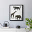 Toile encadrée de qualité supérieure avec animaux décoratifs safari ornementaux III-545230426-545230428