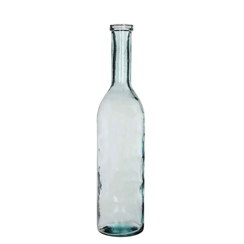 Elektra Glass Decorative Bottle, 75cm H x 18cm W x 18cm D, Light Blue