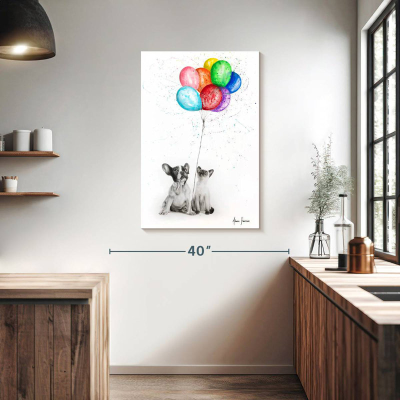 Les huit ballons, H 39 po x l 26 po