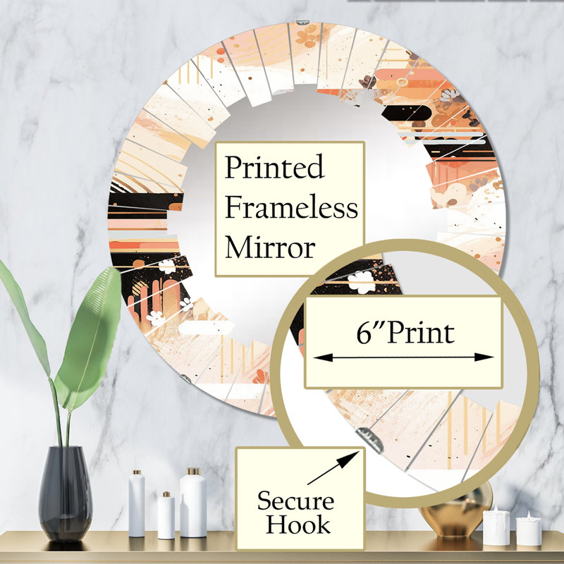 Miroir mural Edlingham, 32 po x 32 po