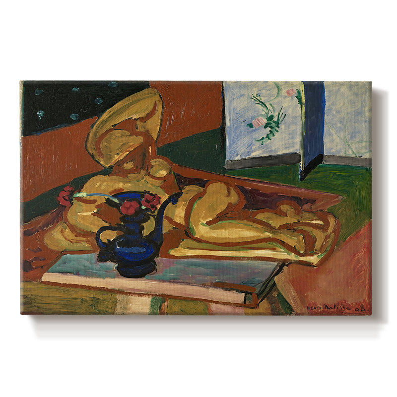 Nu inclinable (Nu couché) - Henri Matisse - Toile tendue avec châssis - 1946, 8x12