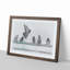Pigeons - Picture Frame Graphic Art Print-55731995-55731996