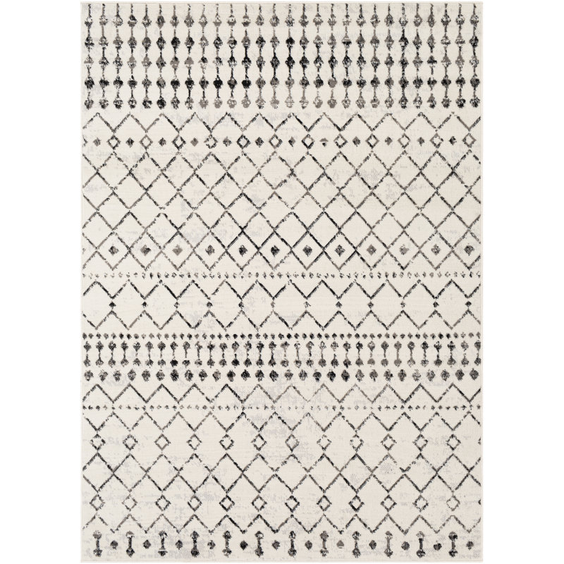 Malena Black/Off-White Rug, Rectangle 200 x 275 cm