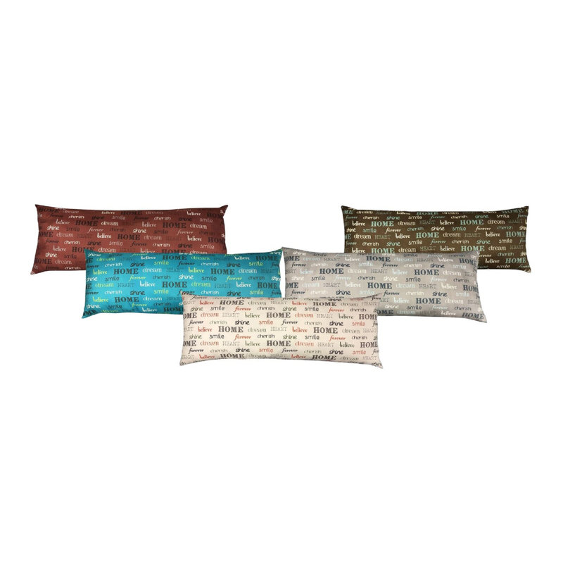 Coussin Stapp Inspire, Vin, 18 po x 48 po, Rectangle