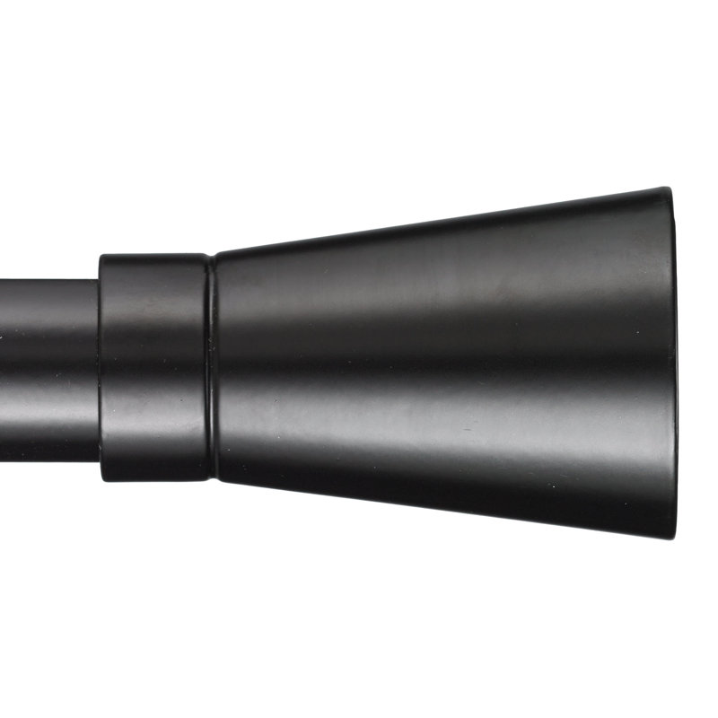 Fredrickson Single Curtain Rod, 84", Black
