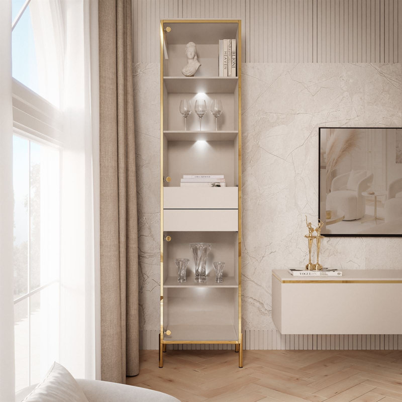 Aurora Display with LED Lighting, Cashmere
