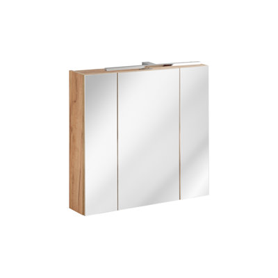 Fagan Flat Wall Mirror with Shelves