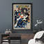 «Samurai Warrior in bataille», art traditionnel japonais, impression sur toile encadrée-123634351-123634354