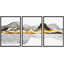 Abstract Mountain " Gold Marble Wave Mountain Range Landscape Illustration Modern Art Decor Nordic Calm Zen " 3 - Pieces-98697462-98697461