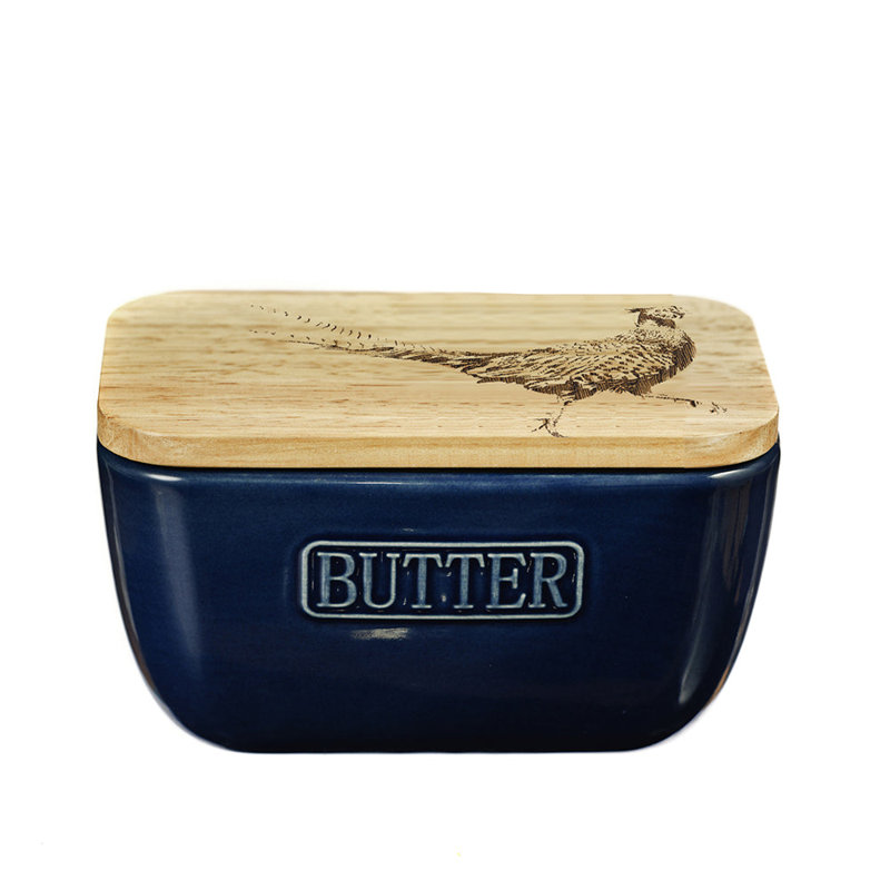 Ceramic Food Storage Container, Blue