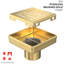 DRAIN DE DOUCHE CARRÉ 4 po avec crépine et crochet de levage - bonde en acier inoxydable moderne pour douches de salle de bain-109723946
