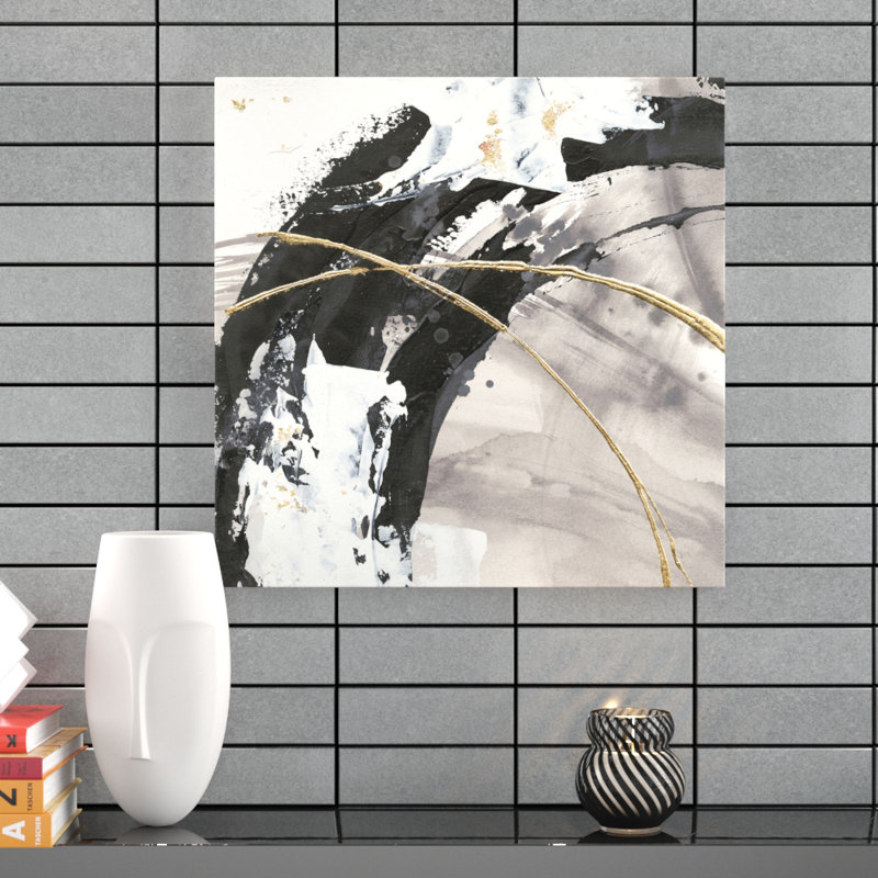 «Gilded Arcs II», reproduction sur toile tendue, H 14 po x l 14 po