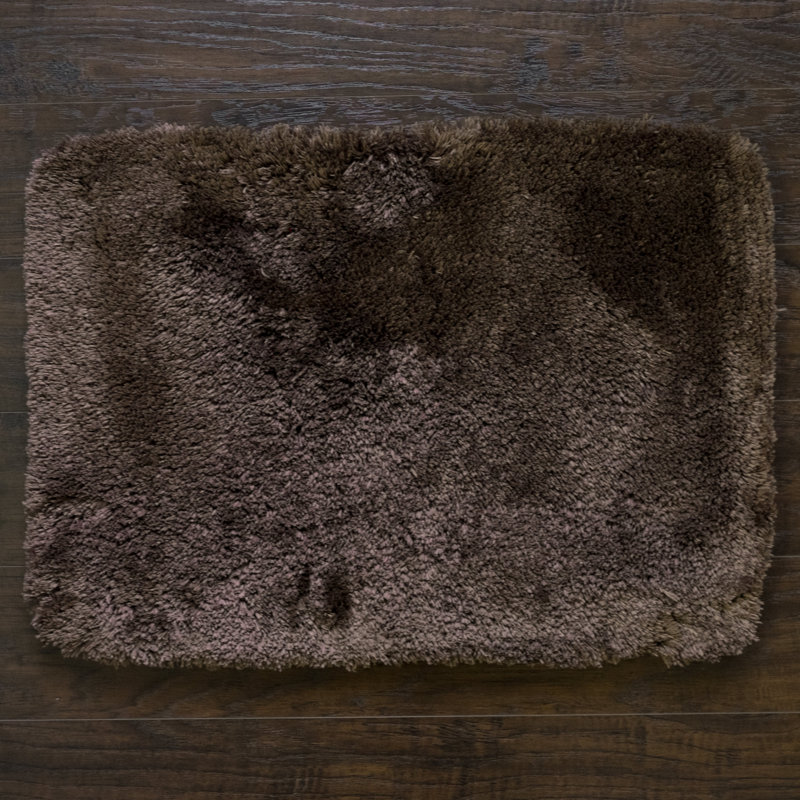 Herrmann Non-Slip Bath Rug, Mocha, 20" W x 32" L