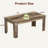 63" Wood Farmhouse Dining Table, For 4-6,Regular Tabletop-1981218639