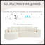 Canapé modulaire Cloud avec mousse à mémoire de forme, méridienne en L et conception modulaire pour les salons modernes-315170508