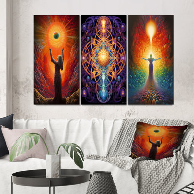 «Universal Goddess Of Compassion», 3 pièces sur toile