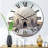 Architectural Flow Metal Wall Clock-93380347