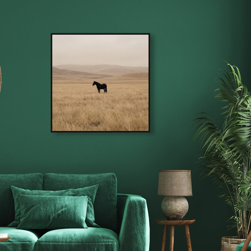 The Middle Print by Oliver Gal, 31" H x 31" W, Black Floater Frame