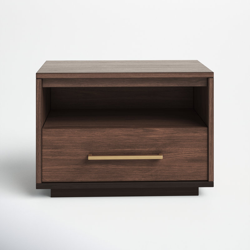 Roxie 1 - Drawer 24.8" Nightstand, Brown