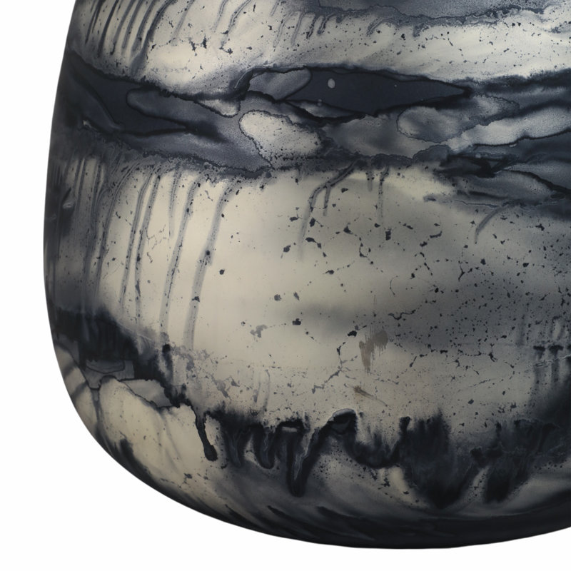 Annecy Handmade Glass Table Vase, Overall height - 13''