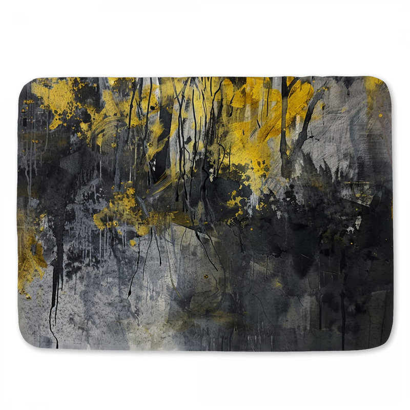 Tapis de bain abstrait abstrait, L 21 po x L 34 po
