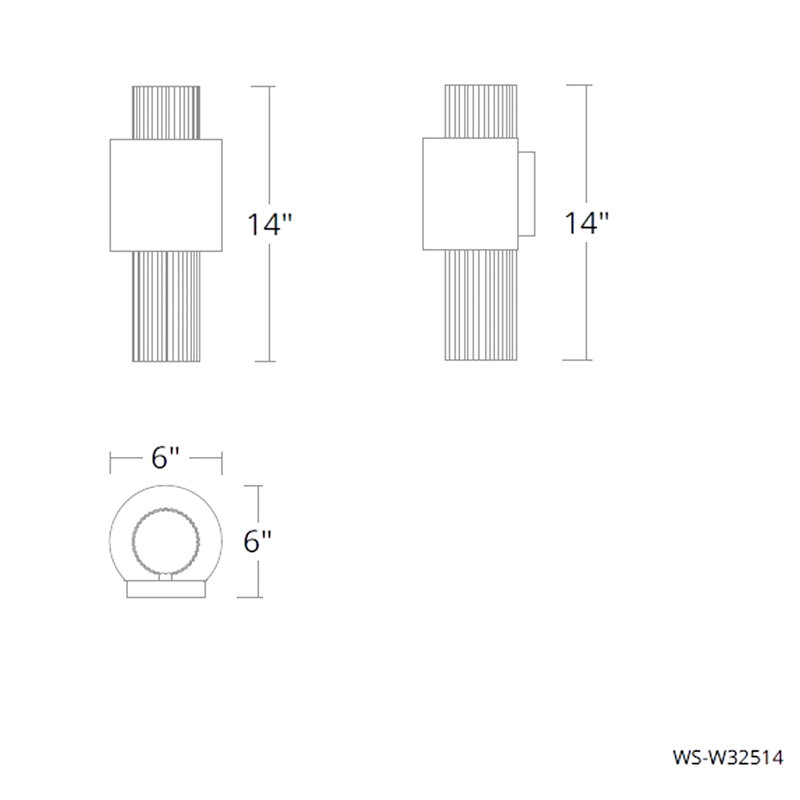 Piston Dimmable LED Outdoor Wall Light With Color Temperature Switch from 2700K/3000K/3500K/4000K, Weather Resistant Powder Coated Finish