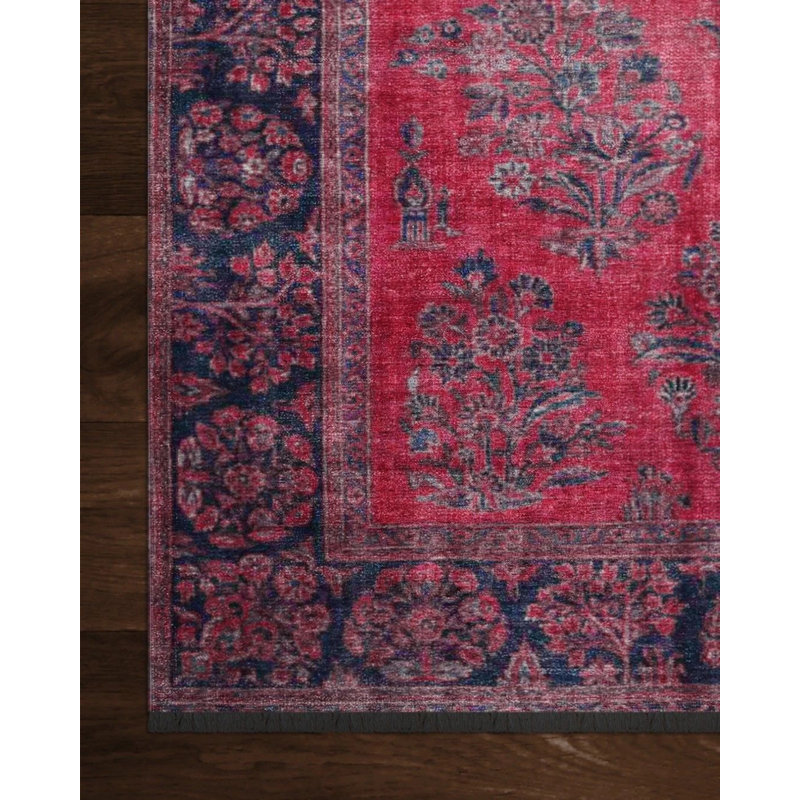 Tapis oriental en polyester tissé à la machine Tarango Tarango, Rectangle 3 pi 4 po x 6 pi 7 po