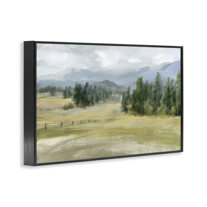 «Vast Valley Retreat», art giclée par Danhui Nai, Giclée encadrée noir minuit, H 20 po x l 30 po