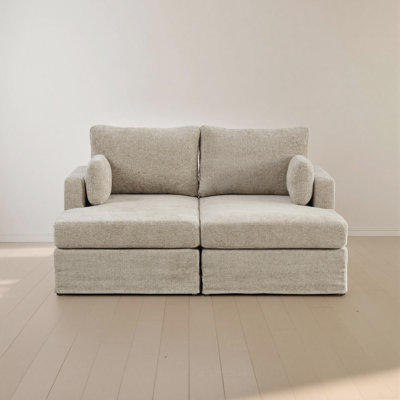 Canapé-lit tapissier de 63,39 po de largeur; chenille