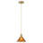 1-Dark brown round glass dimmable pendant light