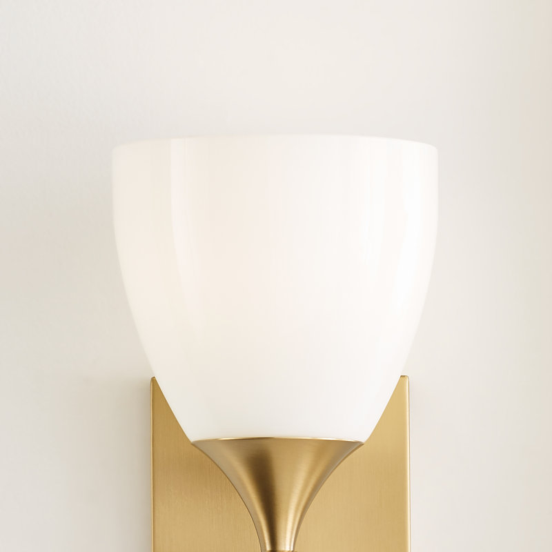 Toffino 1-Light Small Sconce, Satin Brass