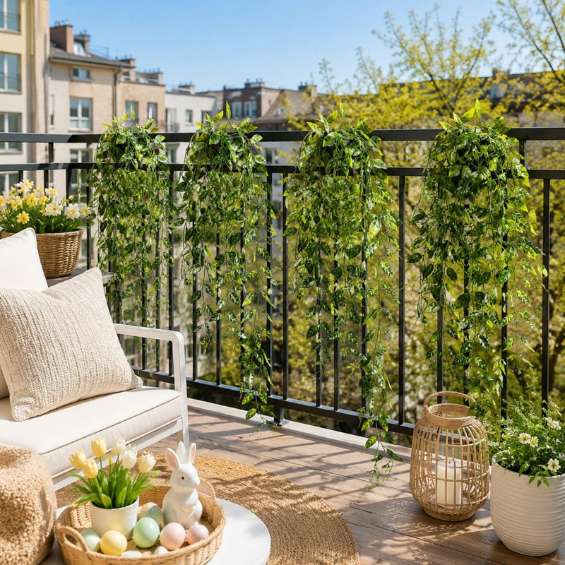 Faux plantes suspendues, petites plantes artificielles en pot pour la décoration intérieure des étagères