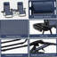 Ensemble de chaise à gravité zéro Outsunny avec table d'appoint, chaise inclinable pliante avec porte-gobelets et coussins