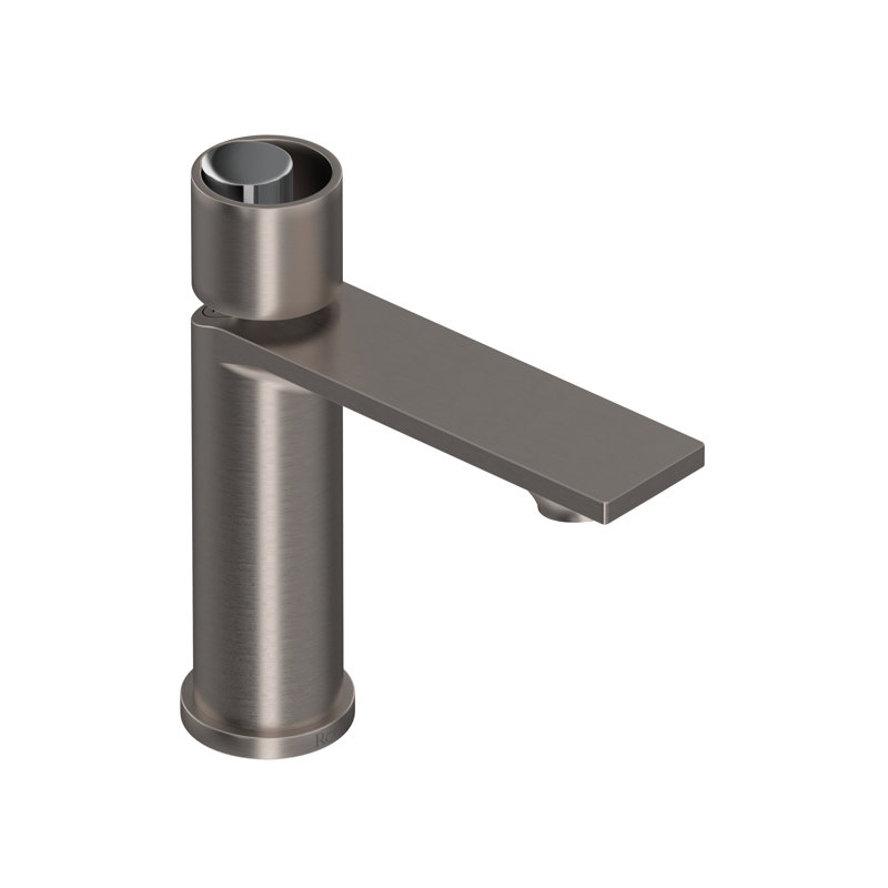 Eclissi Single Handle Lavatory Faucet, Satin Nickel/Polished Chrome