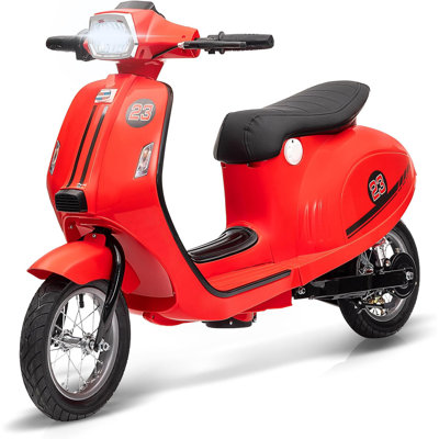 Kids 24V Electric Ride-On Motorcycle with LED Lights, Rear Brake, Waterproof Design, 14MPH Max Speed Ages 8-12, 132 lbs Capacity