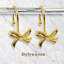 Crochets de rideau de douche or, ensemble de 12 anneaux de rideau de douche en arc, crochets de rideau en métal antirouille avec ruban 3D, joli décor de salle de bain Coquette