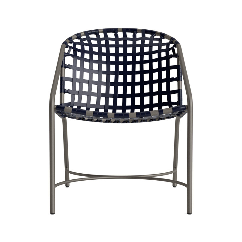 Kantan Outdoor Armchair, Mica/Marine Vinyl Lace