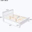 Lit plateforme double avec bibliothèque-88713396