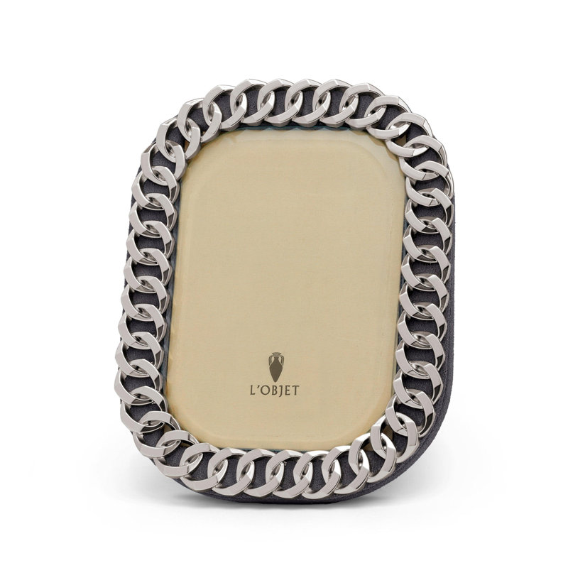 Cuban Link Frame, Gold, 5" W x 7" H, 24k Gold Plated