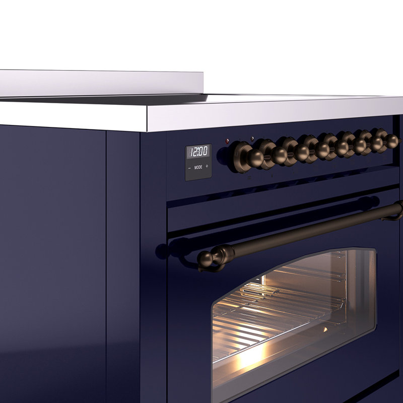ILVE Nostalgie II 36 in Induction Range, Midnight Blue/Bronze