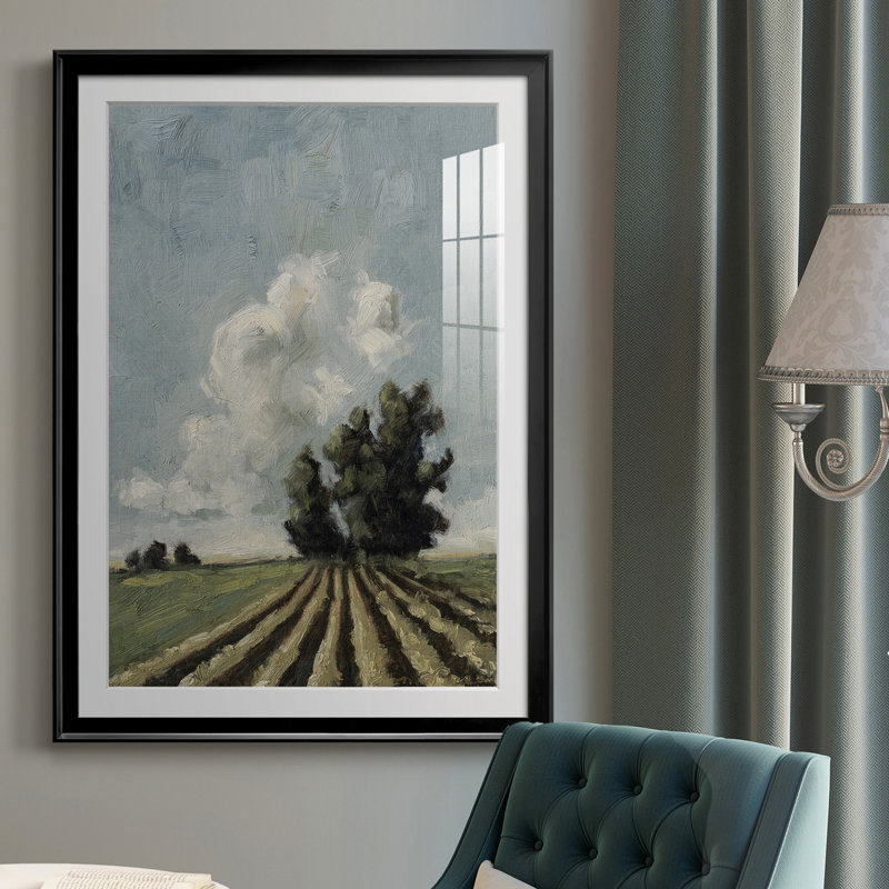 Copse Of Trees - reproduction de cadre photo, Cadre noir, H 36,5 po x l 26,5 po x P 1 po