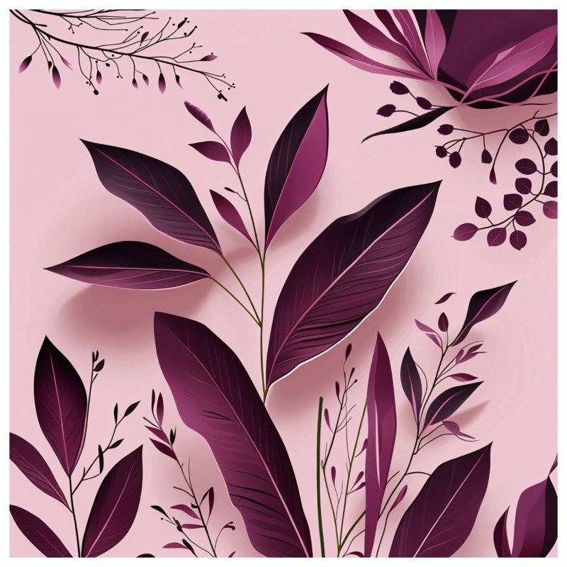 Housse de couette à motif floral Leaves Bedding, Grand lit