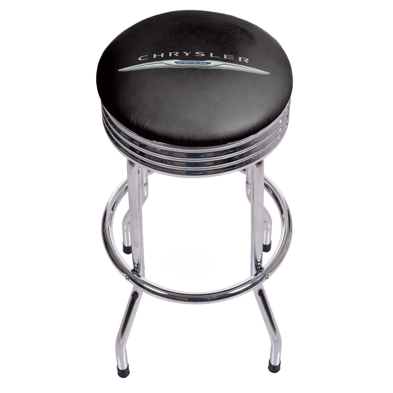 Tabouret de bar pivotant 28,5 po Chrysler, Chrome