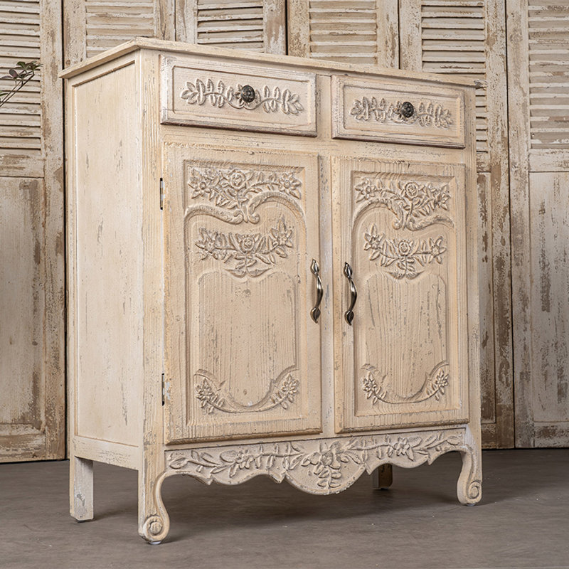 Cabinets d'entrée rétro sculptés