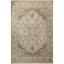 Tapis décoratif beige à motif frangé et à motif traditionnel-1867443865